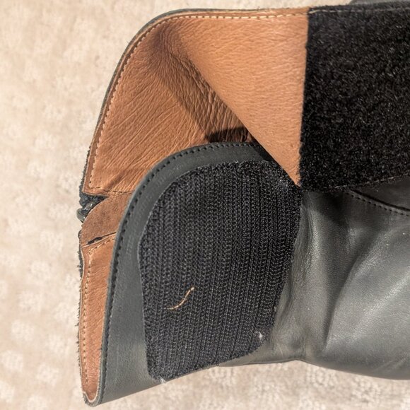 Eric Michael Helen Mid Height Black Leather Boots - Women sz 8.5 - Picture 4 of 11